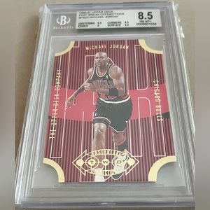 1996-97 Michael Jordan Upper Deck Fast Break Connection Die Cut BGS 8.5